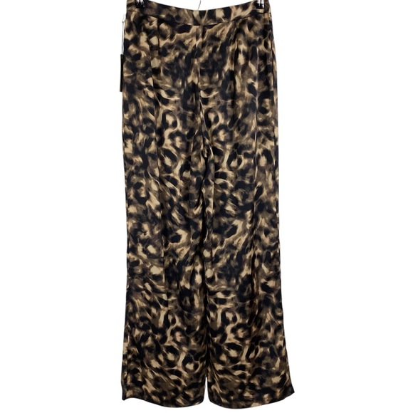 TART Collections Womens Dress Pants Size Medium Wide Leg Pockets Pleated Front - Picture 3 of 12